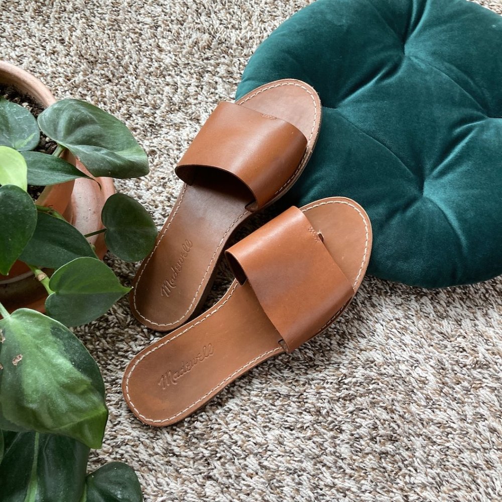 Madewell Boardwalk Post Slide Sandal [size 7]